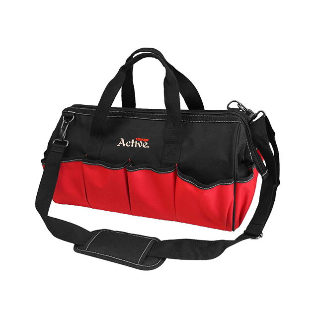 16 Inch 600d Polyester Tool Bag Wholesale Tool Bag Organizer Tool Bag with Steel Wire Sholder Stra