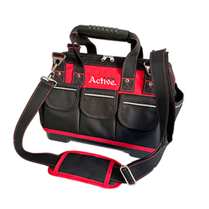 14 Inch 600d Polyester Professional Popular Electrician Tool Bag Organizer with Hard Base