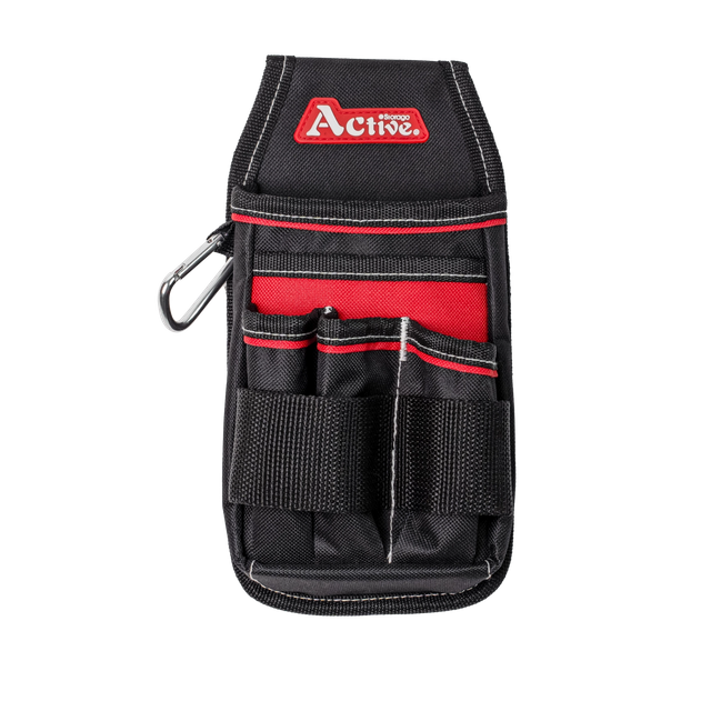 Tool Pouch Tool Organizer Bag Electricians Organizer Pouch Waist Bag for Tools with 5 Roomy Pockets 6 Tool Loops for DIY Electricians Carpenters
