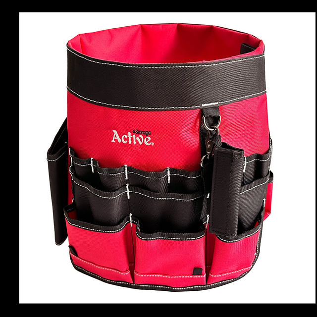  5 Gallon Bucket Tool Bag Organizer, Garden Tool Caddy with 30 Pockets, Waterproof for Most Buckets