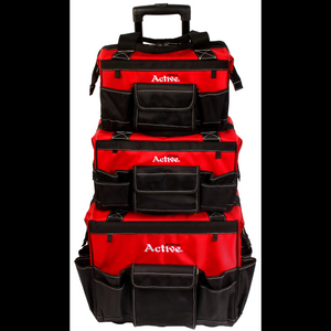 3-Piece Rolling Tool Bag Set – 19” Wheeled Tool Bag 16.5” Electrician Tool Bag& 14.5” Electrician Tool Bag 1680D Water-Resistant Heavy-Duty Portable Tool Storage