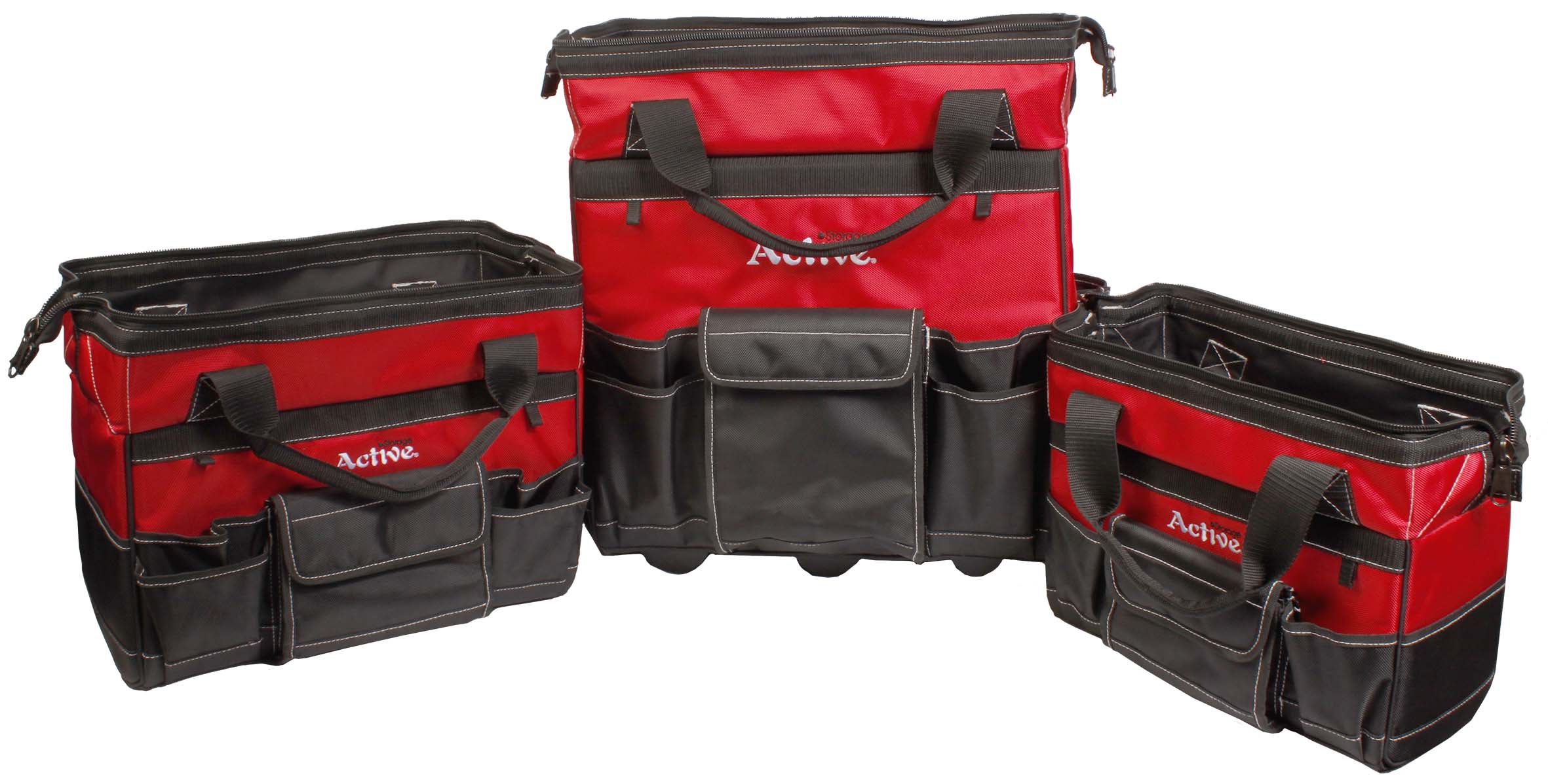 3-Piece Rolling Tool Bag Set Water Resistant